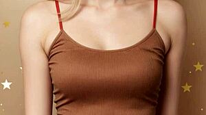 Ai generated eastern european lingerie model faces bare feet in underwear