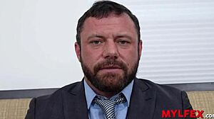 stepdad gets family support for his interview?