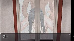 Asian wife explores threesome with young couple in hentai