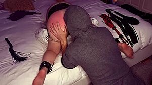 Hairy Pussy Wife - Weekly Spanking And Four Finger Ass Fuck