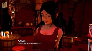 A harem themed hotel in a visual novel game