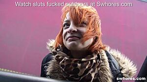 Amateur Redhead Street Whore Craves Outdoor Cock Action