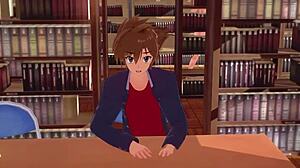 In the anime hs dxd, akeno is fucking while rias watches the ntr madness scene