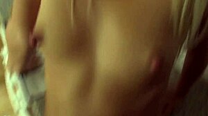 Blonde teen 18+ gets big cock deepthroat and facial