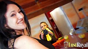 Busty Babe Bent Over Takes Cock With Legs Spreading Wide