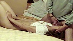 Real hidden cam catches first-time stepbrother blowjob and cum inside hairy action!