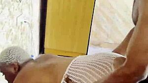 I cum inside my step sister's pussy in rough doggystyle