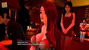 A harem themed hotel in a visual novel game