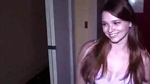Beautiful stepson and stepdaughter have taboo sex with deepthroat and creampie