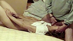 Real hidden cam catches first-time stepbrother blowjob and cum inside hairy action!