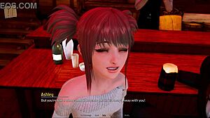 A harem themed hotel in a visual novel game