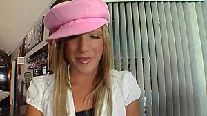 our surprise with the blonde babe