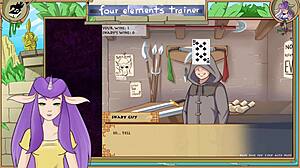 Mai reaches anal orgasm with big cock in avatar trainer scene