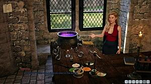 Curvy girl in cute outfit at lust academy