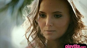 Blonde teen's first pussy play on cam