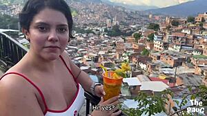 fucks young latina in medellin commune outdoors