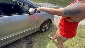 me and my friends take the beauties for a hike in the woods