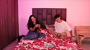 Mishell es follada por su novio por perder en un juego