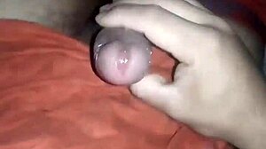 This chubby girl is masturbating while dreaming of big cock.