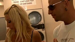 Fucking Blonde Mom with Big Tits in Stockings