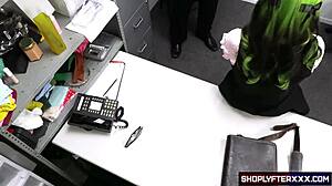 Uniformed shoplifter gets caught and punished by security
