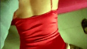 French Amateur in Red Satin Body Suit Gets Pounded. Dirty Talk Fuels Hot Pussy Action!