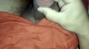 This chubby girl is masturbating while dreaming of big cock.