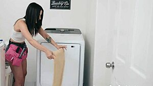 Petite Blonde Teen Fucks Roommate With Strap-On