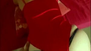 French Amateur in Red Satin Body Suit Gets Pounded. Dirty Talk Fuels Hot Pussy Action!