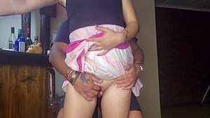 did this 18 year old just cum during kinky pussy rub?