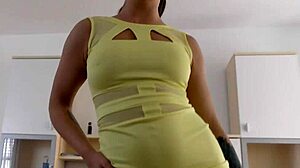 Beautiful teenager Angelina Brill is a private lap dancer and gets a big black cock creampie