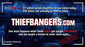 shoplifter teen avi love gets checked by officer