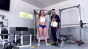 Olympic gymnast Jessie Rogers gets ass stretched by Donnie Rock