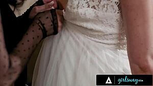 pawg bridesmaid kayley gunner craves bestie on wedding day big time