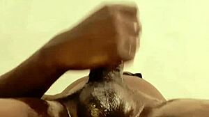 sneak peek of horny savage big black cock masturbation