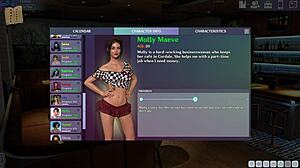 Curvy girl in cute outfit at lust academy