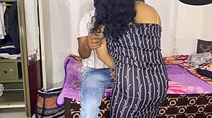 The sexy latina babe with fat ass eats dick madly in homemade scene.