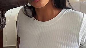 He devoured that huge meat dildo?