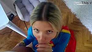 Small titted gina gerson saves mugur in backstage casting