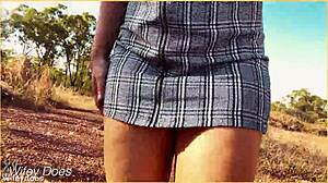 oh no, i forgot my panties under this skirt