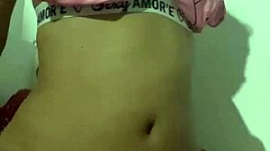 Innocent Young Latina in Pajamas Craves Double Action with Hot Teen Body