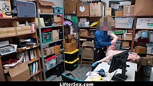 Teen shoplifter Catarina gets punished by police officer