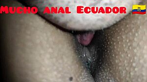 Licking Ass and Vagina of My Ecuadorian Wife in Doggy Position