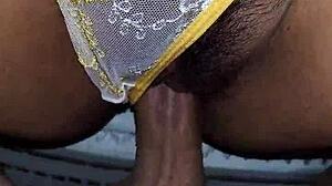 Vered’s sexy wife in yellow lingerie, a hot amateur couple