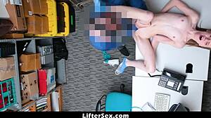 Teen shoplifter Catarina gets punished by police officer