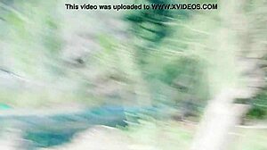 Asian girl Tina's outdoor adventure with big cock sucking