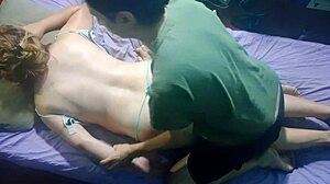 i give oil massages to a couple in thongs