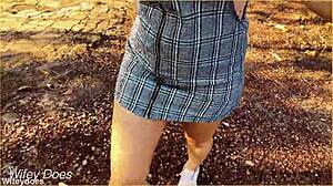 oh no, i forgot my panties under this skirt