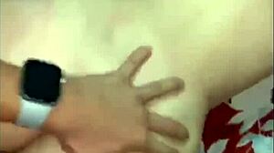 wife cheats with husband's friend, creampie without condom