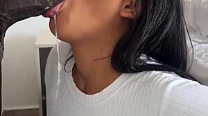 He devoured that huge meat dildo?